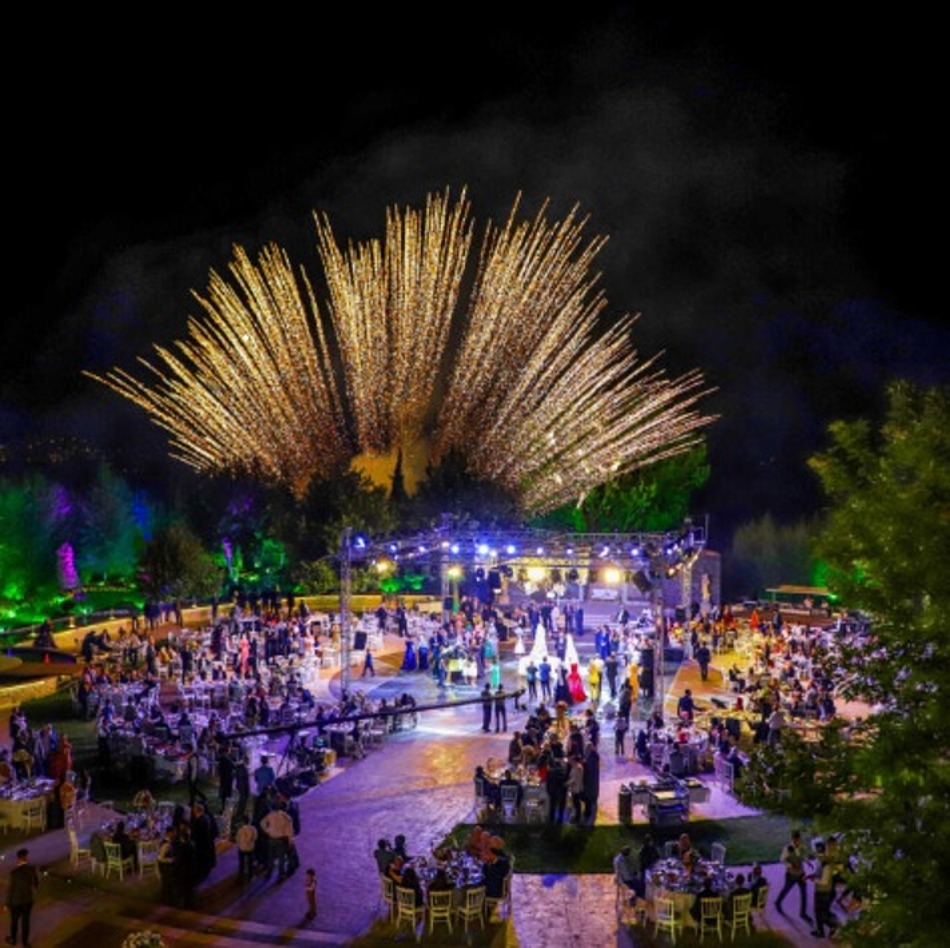 Evening reception at AlShams Restaurant, Anjar